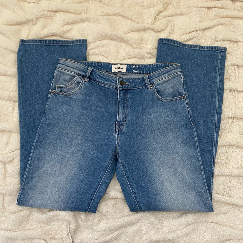 Rolla’s Dallas low-rise bootcut slim jeans Sz 31 medium wash - Picture 2 of 8